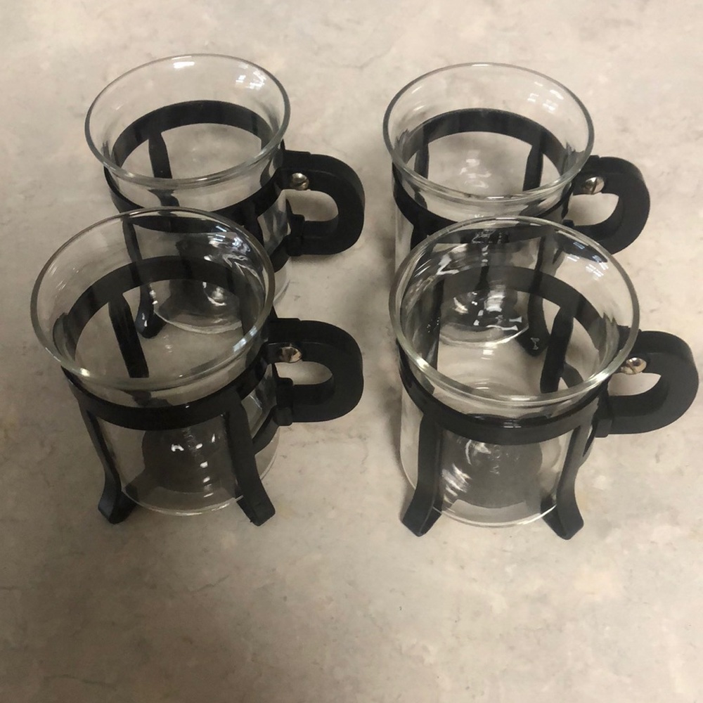 Set of 4 Vintage Bodum Espresso Cups